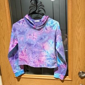 Tie-Dye Cropped Hoodie